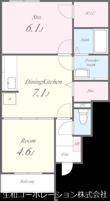 パラシェンプレ 間取り図