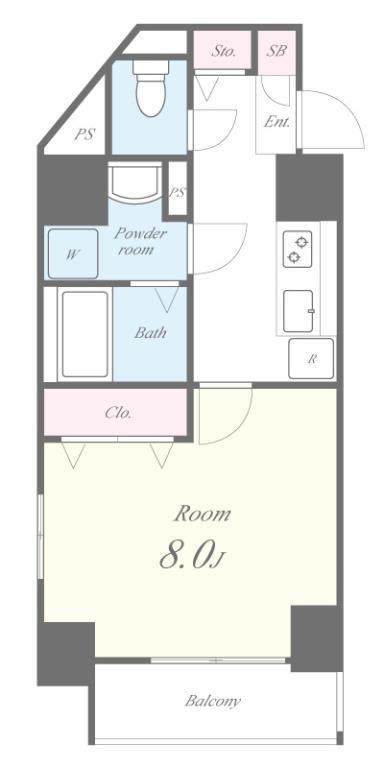 グランクール高輪 間取り図