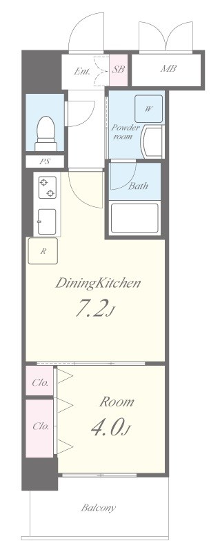 GRAND ECLAT 0302号室 間取り