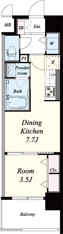 ラルシェパルク新大阪 間取り図