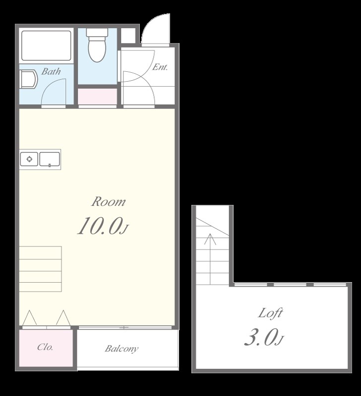 エクラ平野 315号室 間取り
