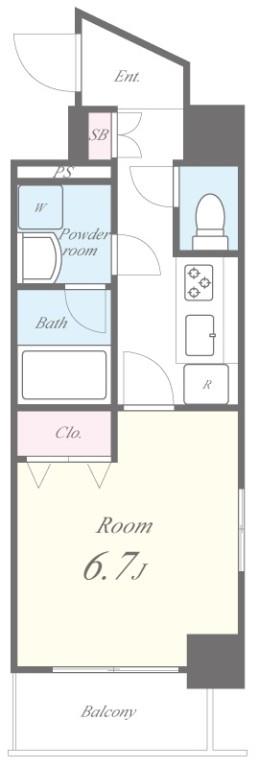 Toile blanche 間取り図