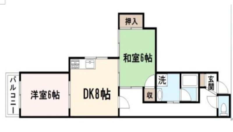 ロイヤルコート中道 間取り図