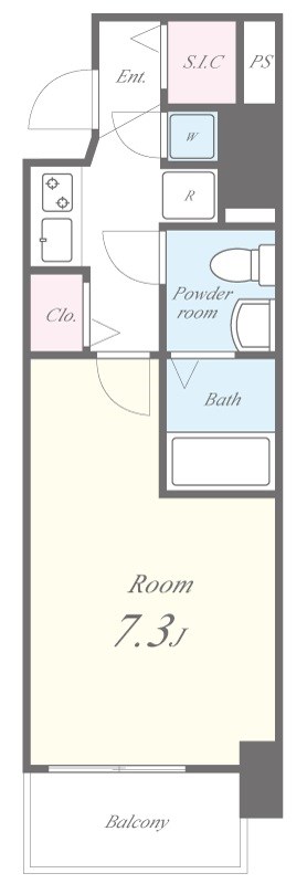 ロイヤルレジデンス北梅田 間取り図