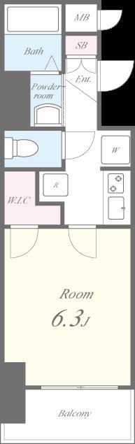 ロイヤルレジデンス北梅田 間取り図