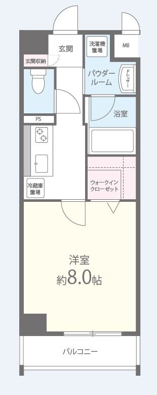 ジョイフルスクエア二条 間取り図