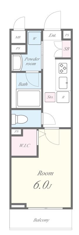 ハマコートⅥ 間取り図