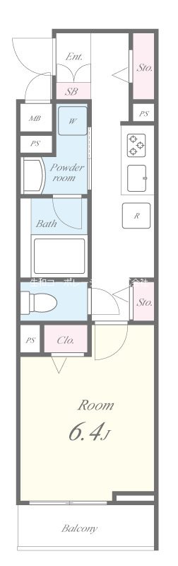 ハマコートⅥ 間取り図