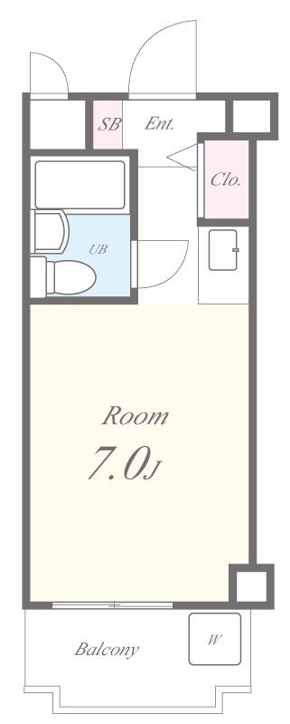 シャトー辰巳 間取り図