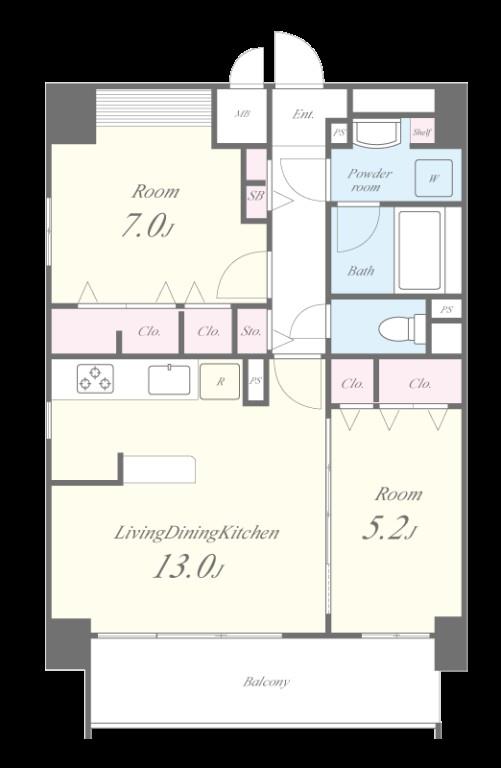 グランディール名古屋 間取り図