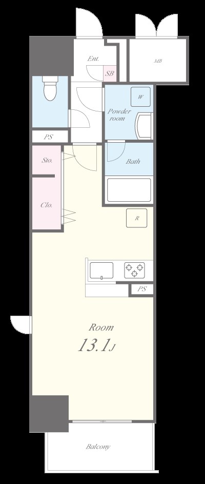 フレール上前津 間取り図