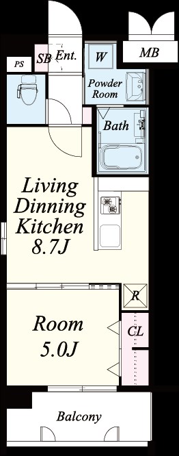 アストラル東比恵 間取り図