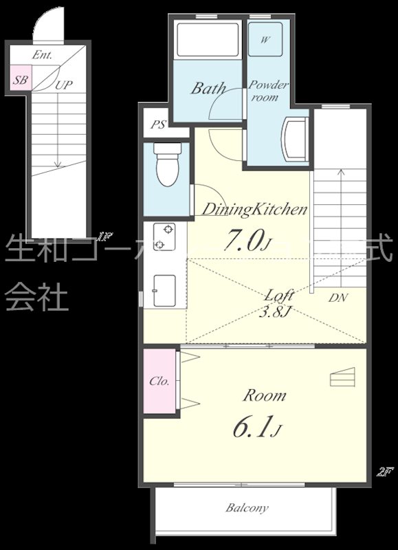 ヴァーグ弐番館 間取り図