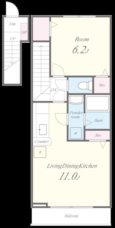 エモアメゾン 間取り図