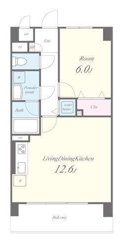 コンフォール浮間舟渡 間取り図