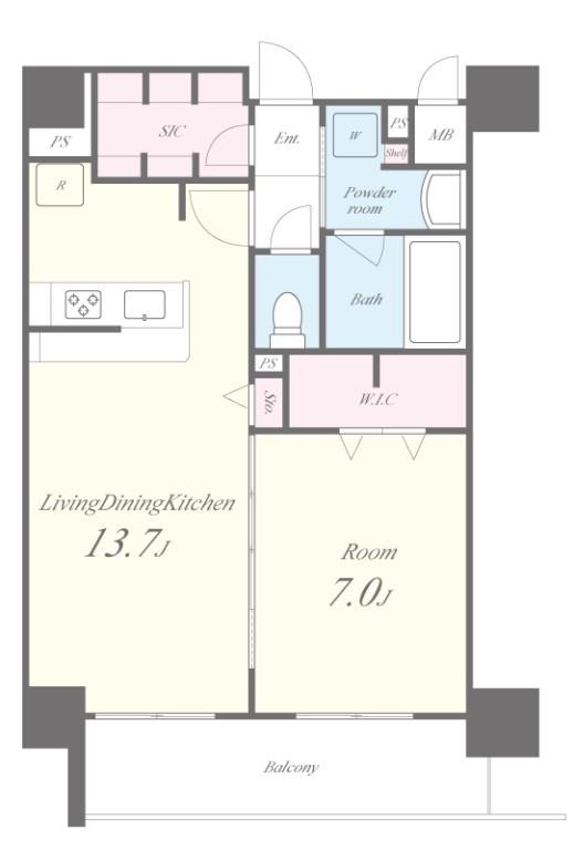 セファ上本町 間取り図