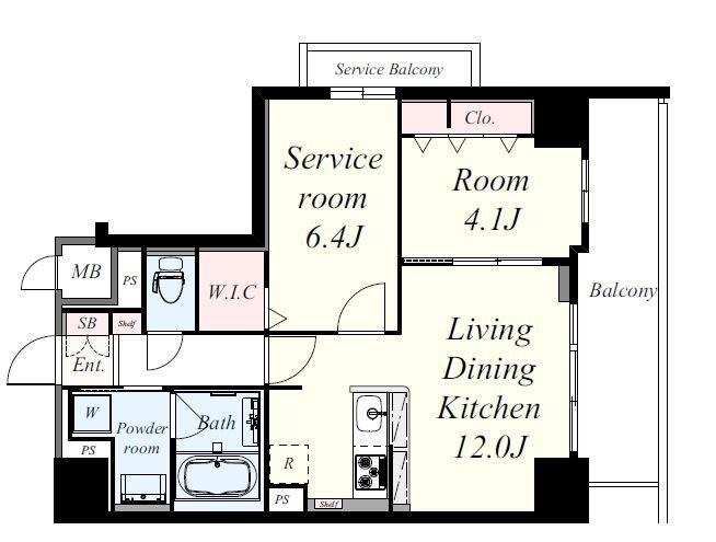 ラヴィベール江坂 間取り図