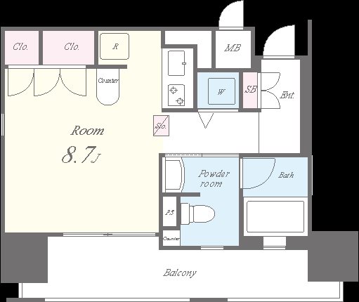 セイワパレス夕陽丘 間取り図