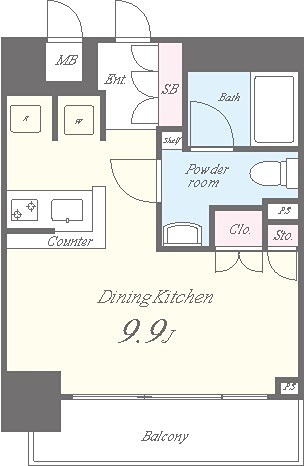 セイワパレス 京橋コルティーレ 間取り図