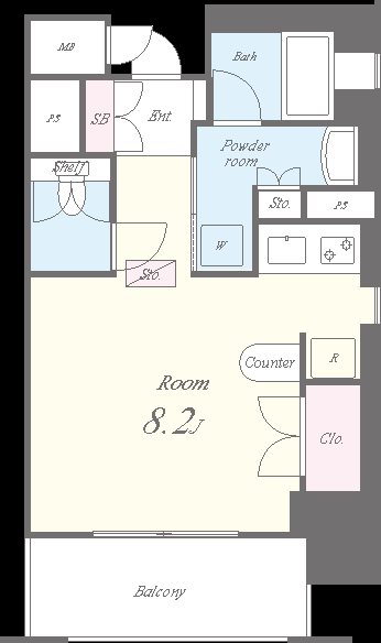 セイワパレス夕陽丘 間取り図