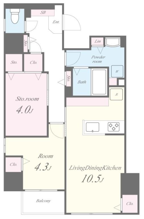 ラブールミノワ 間取り図