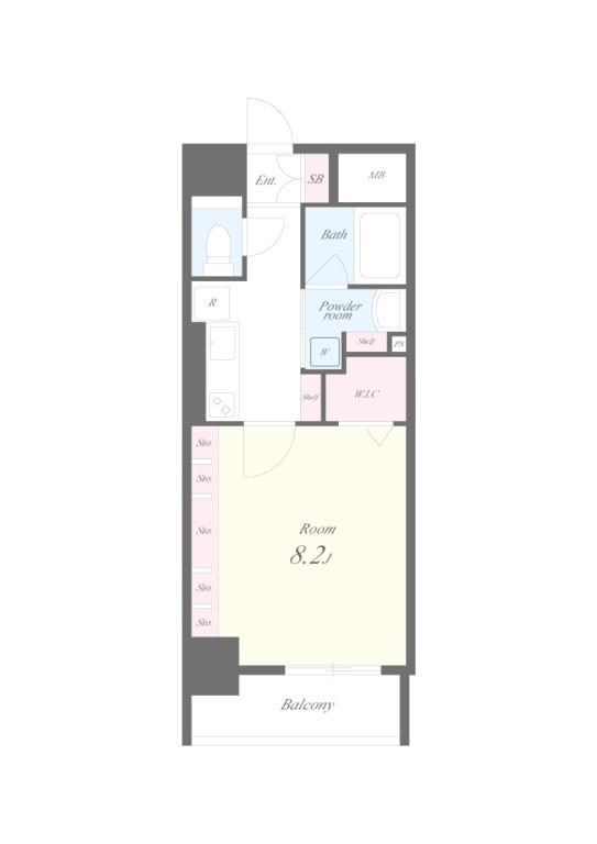 アールコート早稲田 間取り図