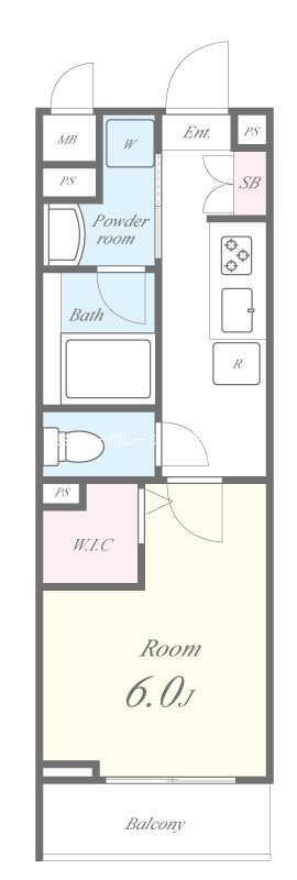 ハマコートⅥ 間取り図