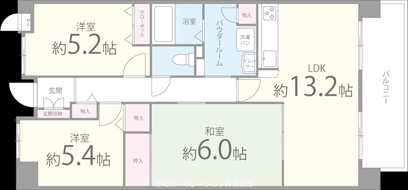 シャルマン和泉 間取り図