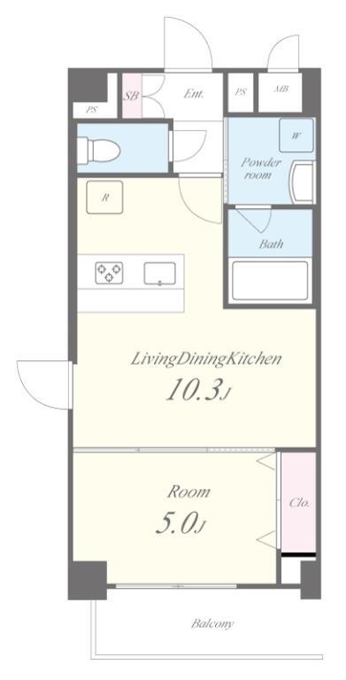 La peche Kino 201号室 間取り