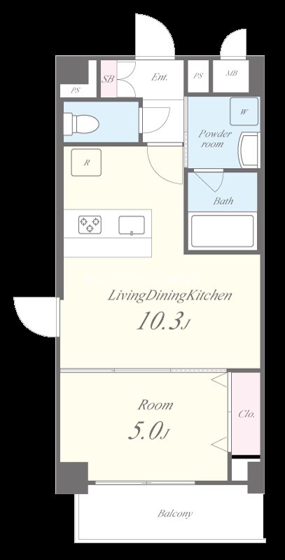 La peche Kino 201号室 間取り