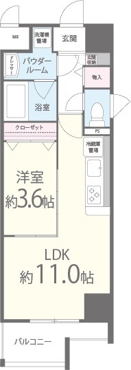 ポローニア立花通り 間取り図