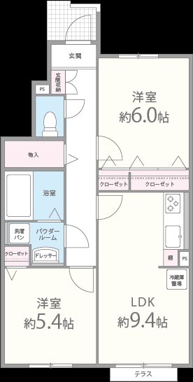ﾊﾟｽﾄﾗｰﾚｼｬﾙﾑ 間取り図