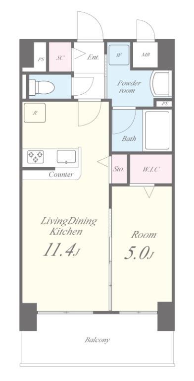 グランパシフィック花園Luxe 0106号室 間取り