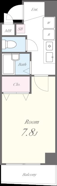 クレセント小台 間取り図