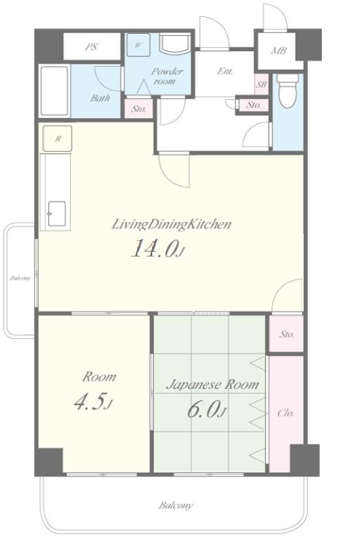 マンショングランメール 間取り図