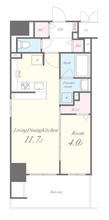 ラヴィベール江坂 間取り図