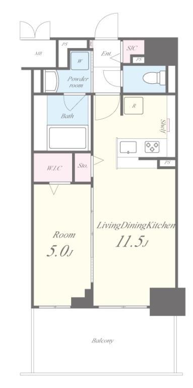ラヴィベール江坂 間取り図