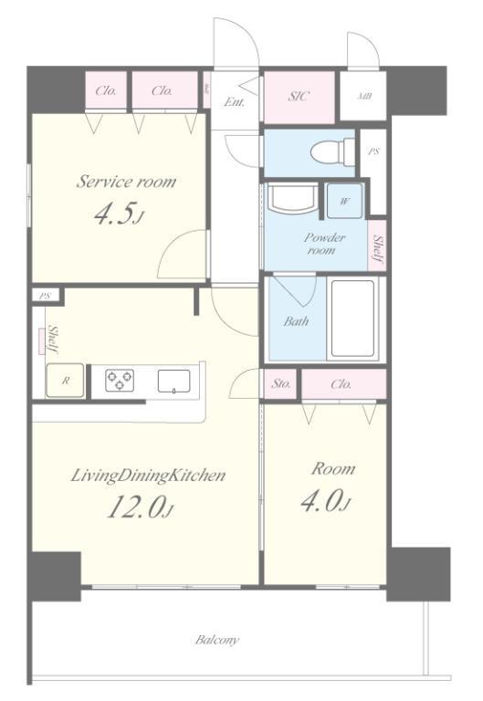 ラヴィベール江坂 間取り図