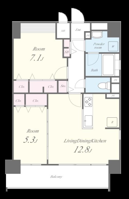 グランディール名古屋 間取り図