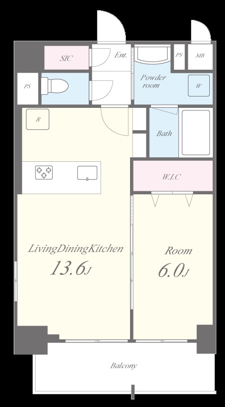 アグレアーブル エモア 間取り図