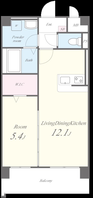 カサグランデ本町 間取り図