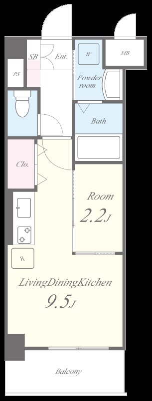 ライフプラン赤坂 間取り図
