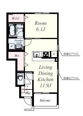 クレール国見 間取り図
