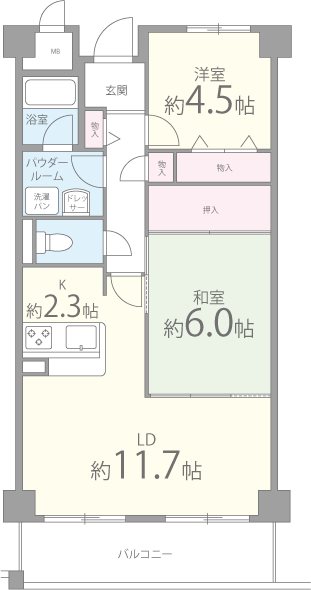 メゾンマルソー 間取り図