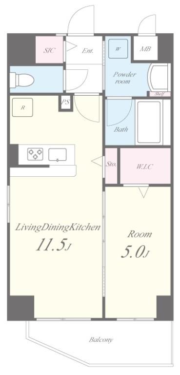 ルアナ北梅田 間取り図