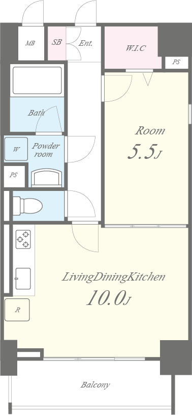 ハピネス 間取り図