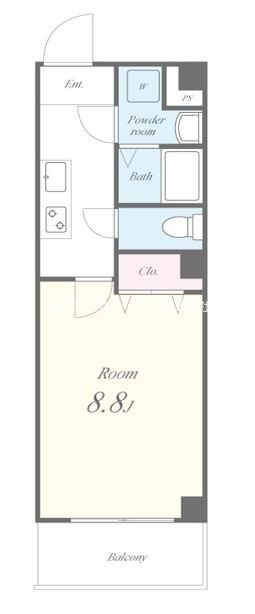 KSロイヤル大阪城 101号室 間取り