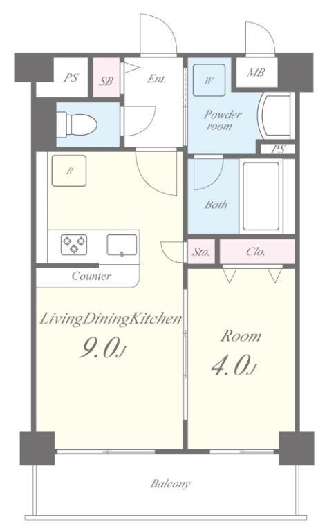 Loire F(ロアールエフ) 205号室 間取り