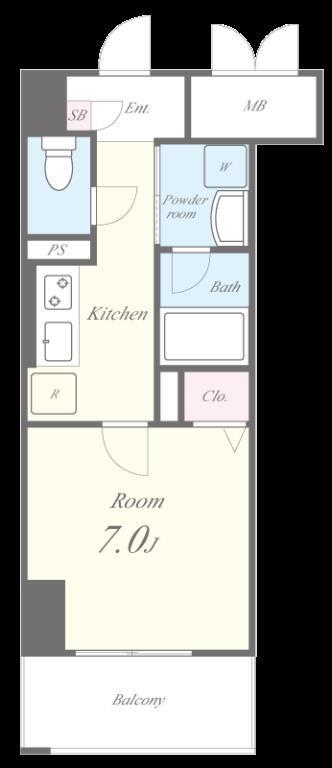 ヴェルドミール 間取り図