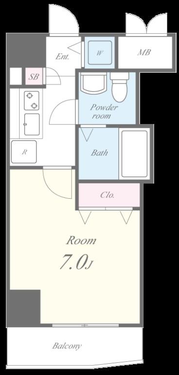 プロムナード岩楯 間取り図